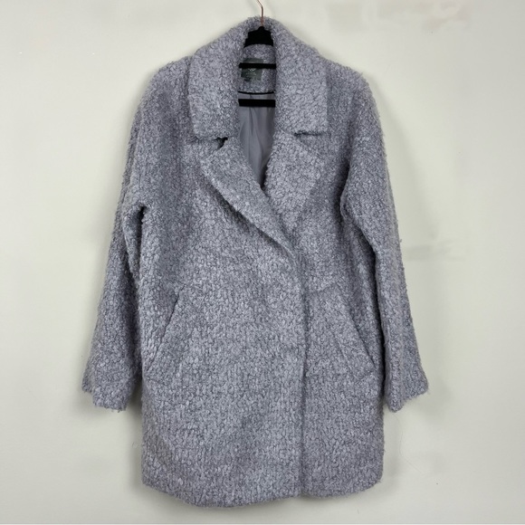 VINCE CAMUTO PURPLE BOUCLE TWO BUTTON COLLARED COAT SIZE SMALL - Picture 4 of 16